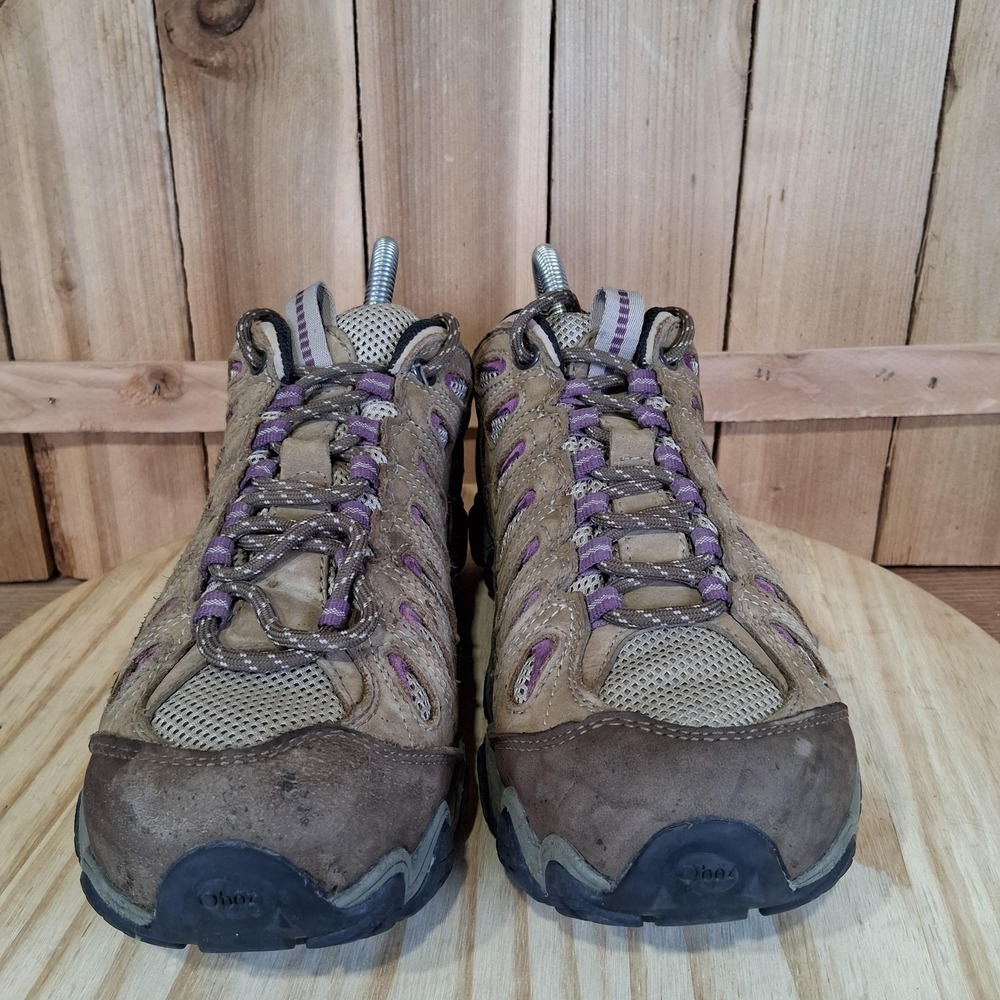 Oboz Sawtooth Low Hiking Shoes Womens 8.5 W Brown Suede Mesh Trail Waterproof - Picture 2 of 10